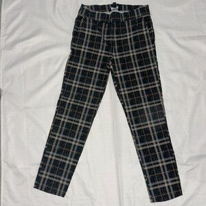 Size SMALL Blue Plaid leggings